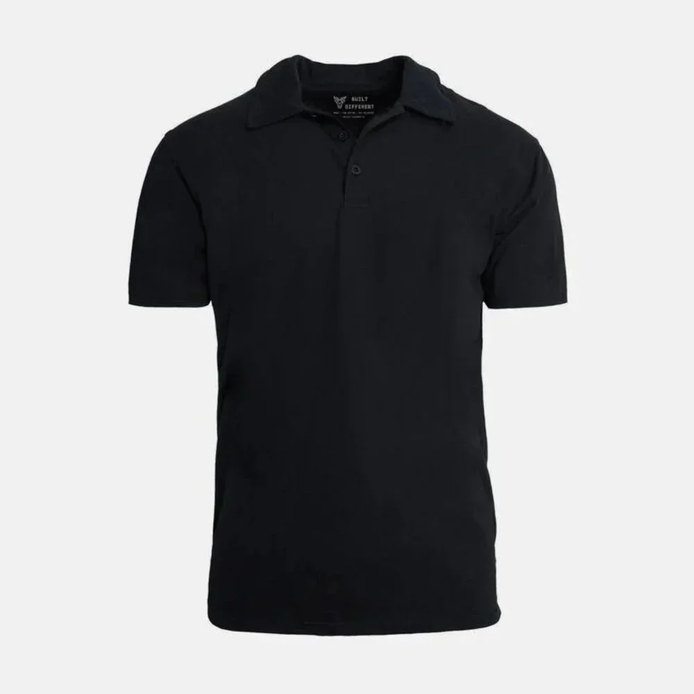 Built Different Black Polo‎ Size 4XL